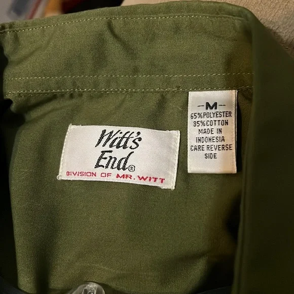 NWT witt’s end size M green long sleeves t shirt - Picture 3 of 5